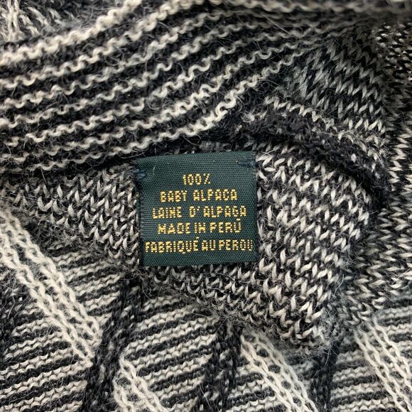 Bobby Jones Alpaca Sweater Mens L Large Gray Black V Neck Knit Dolman Golf - Picture 6 of 10